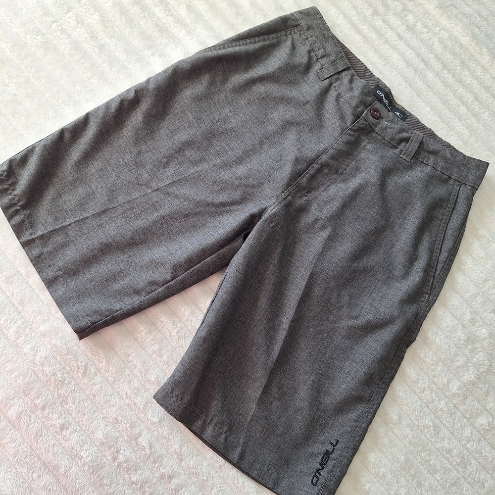 Oneill Chino Shorts Mens 28 GRAPHITE Gray Skate Surf Y2K STREET WEAR